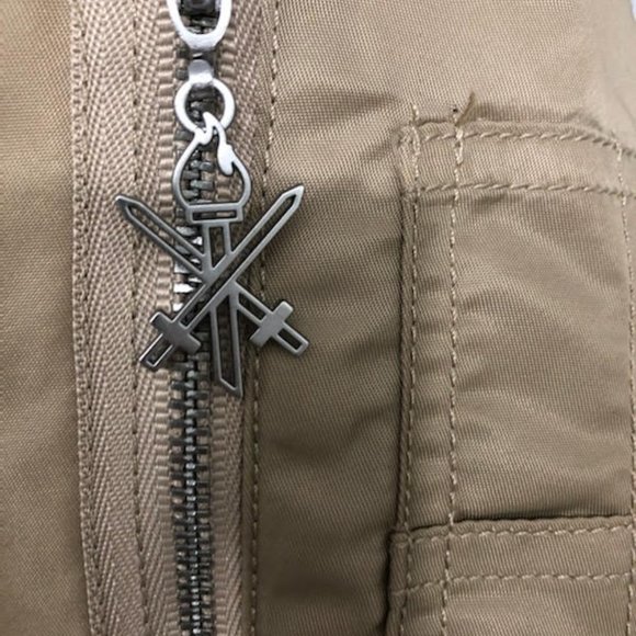 RARE OPENING CEREMONY TAN OVERSIZED BOMBER JACKET TUNIC SIZE XS - Picture 9 of 10